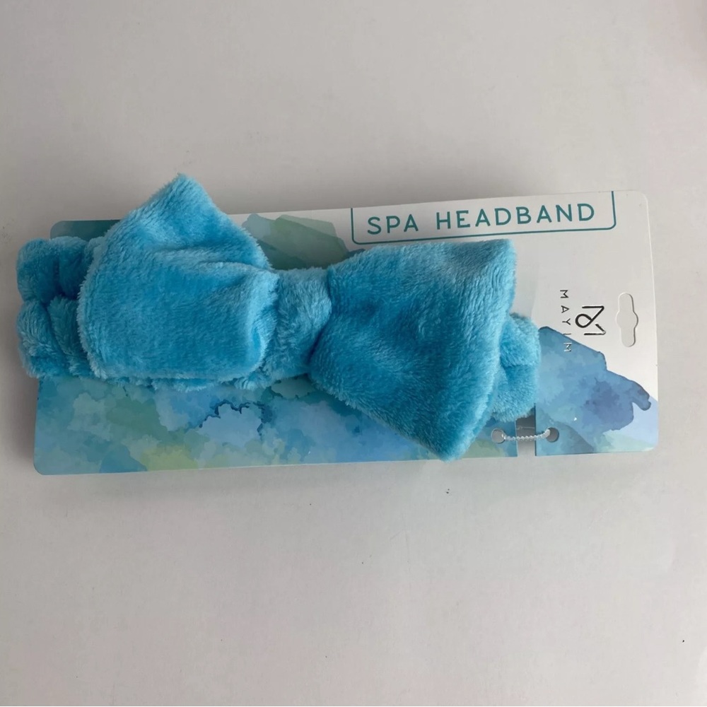 Mayim Spa Makeup Plush Ultra Soft Headband with Bow OS